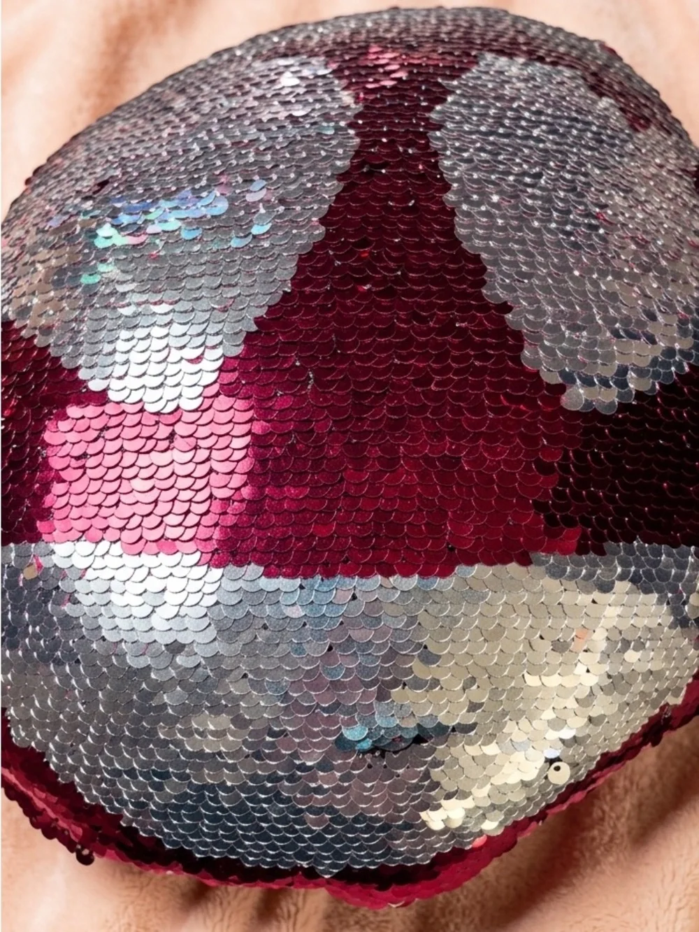 Reversible Sequin Emoji Pillow + Mermaid Sequin Throw Pillow Set Y2K Room Decor